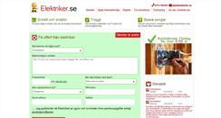 Desktop Screenshot of elektriker.se
